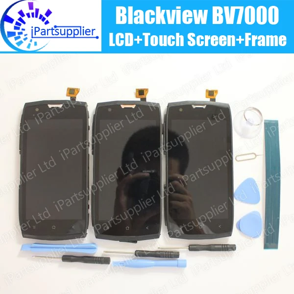 ЖК-дисплей Blackview BV7000 с дигитайзером сенсорного экрана и рамкой в сборе 100%