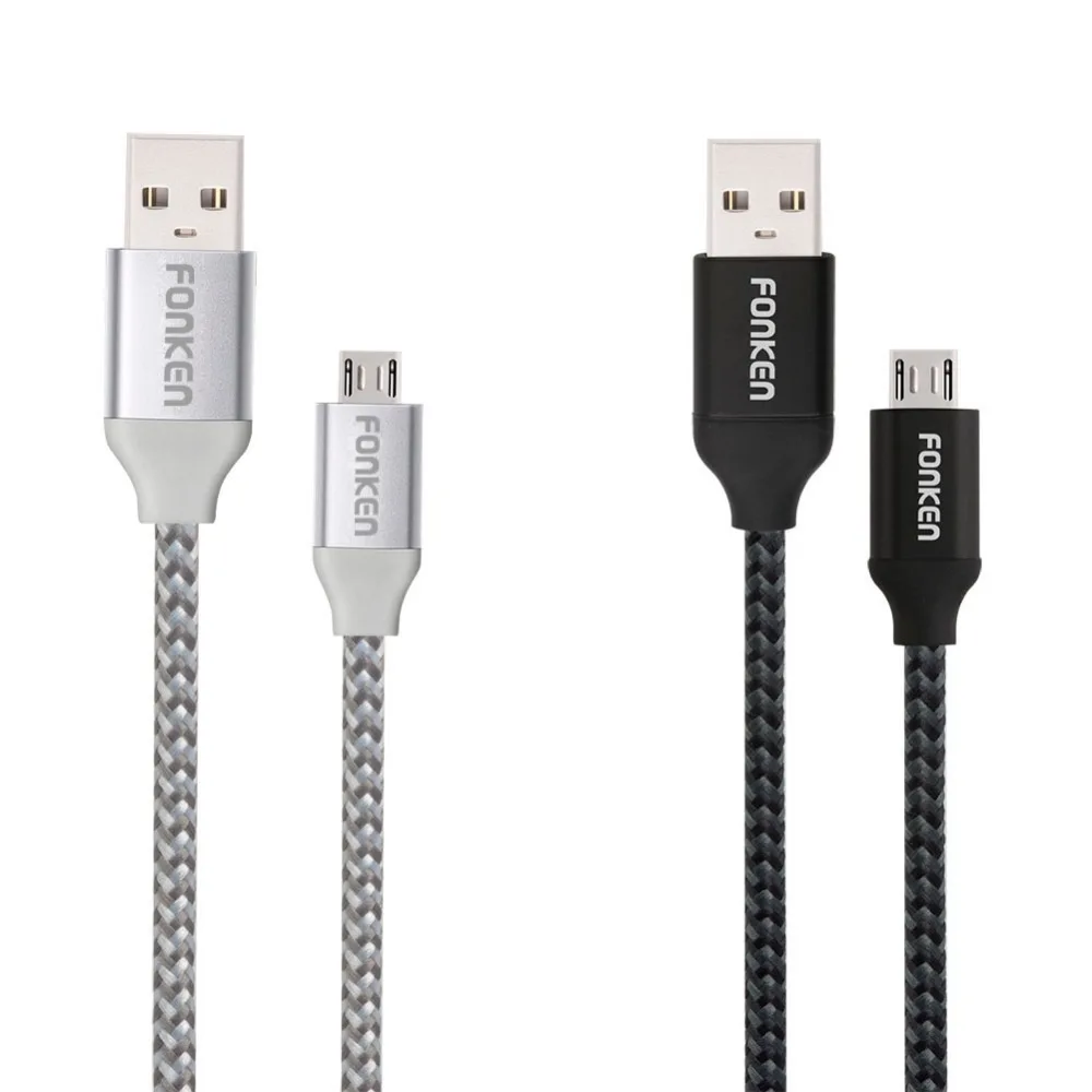 ФОНКЕН C1 Кабель Micro Usb 1 М 2128AWG 2.1A QC3.0 Быстрый USB Зарядное Устройство Кабель для Android Смартфон