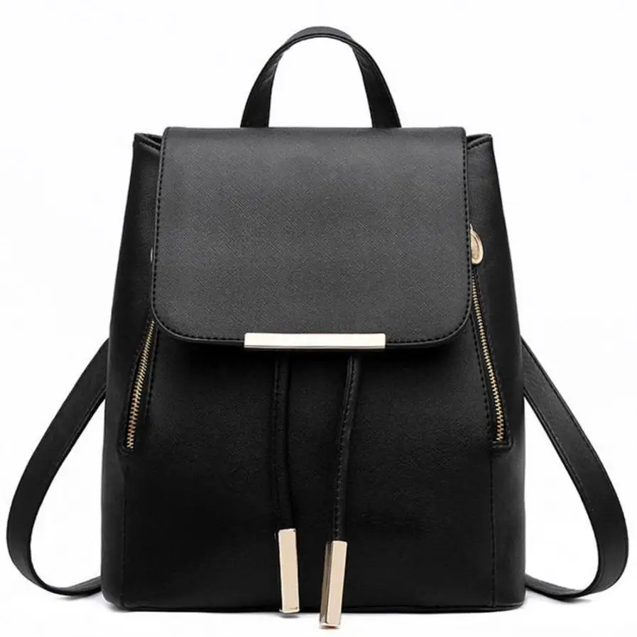 2017 New Women Backpacks Leather Travel Black Blue Color Big Simple Ladies Bags Female Backpack Schoolbags Shoulder Bag Mochila 2017 New Women Backpacks Leather Travel Black Blue Color Big Simple Ladies Bags Female Backpack Schoolbags Shoulder Bag Mochila