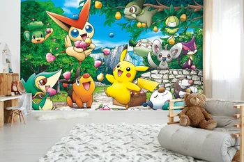 

[Self-Adhesive] 3D Pokemon Pikachu Animation 44 Japan Anime Wall Paper mural Wall Print Decal Wall Murals