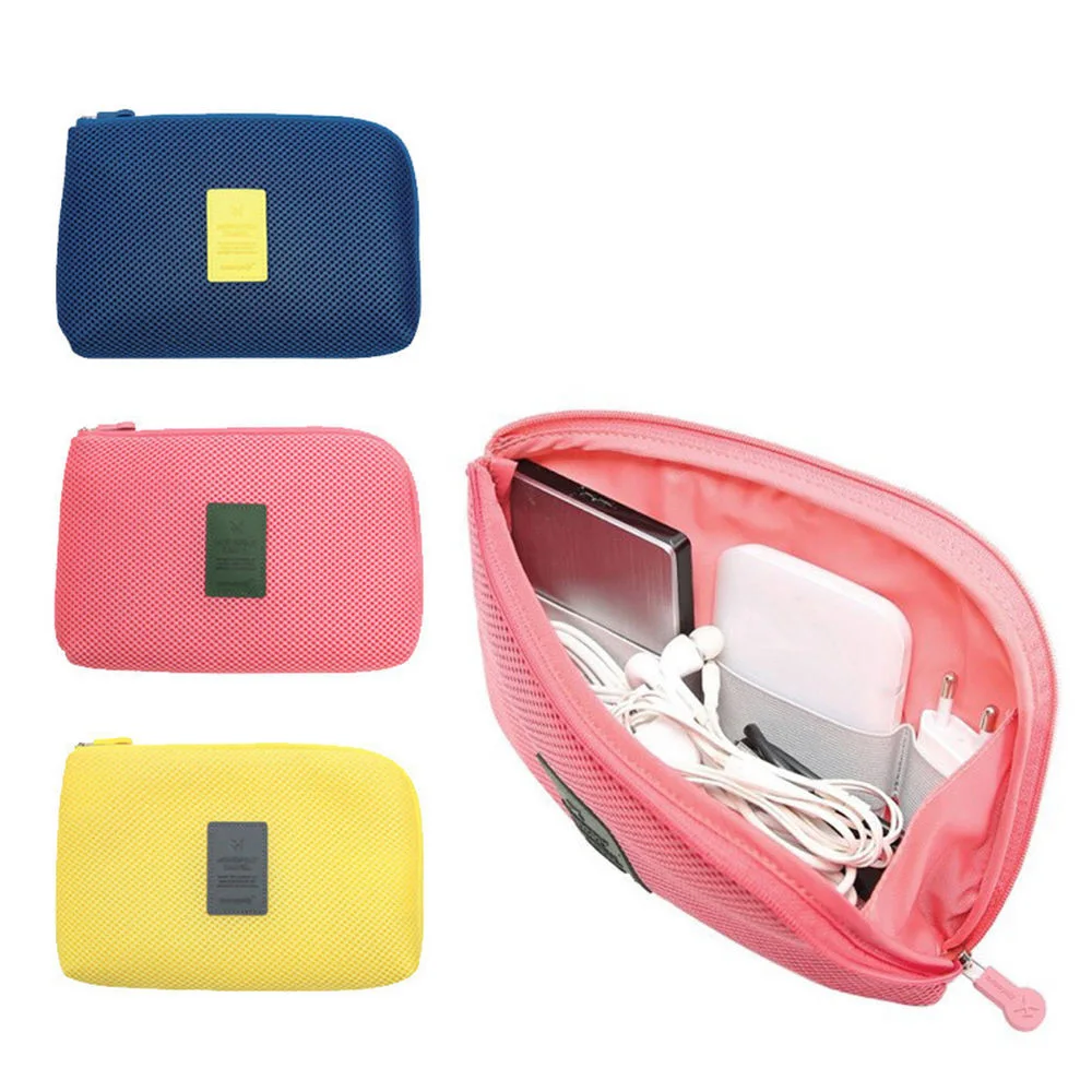 

Creative Shockproof Travel Digital USB Charger Cable Earphone Case Makeup Cosmetic Organizer Accessories Bag dropshipping