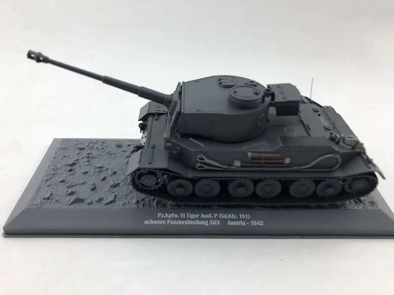 1:43 весы Panzerkampfwagen Tiger V Panzer WWII военная модель Heavy Tank Сплав статическая игрушка