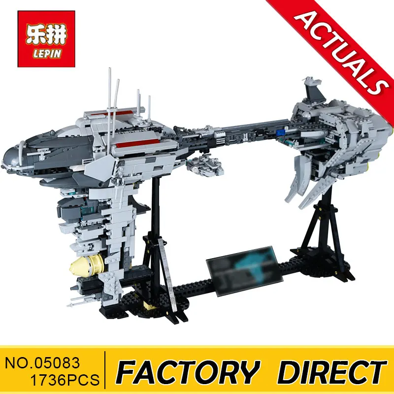 

Lepin 05083 Star Series War 1736Pcs MOC The Nebulon Model B Set Medical Frigate Children Building Blocks Bricks Kid Toys Gifts