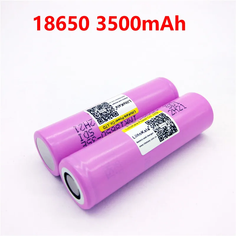 

2PCS liitokala For 18650 3500mAh 13A discharge INR18650 35E INR18650-35E 18650 battery Li-ion 3.7v rechargable Battery