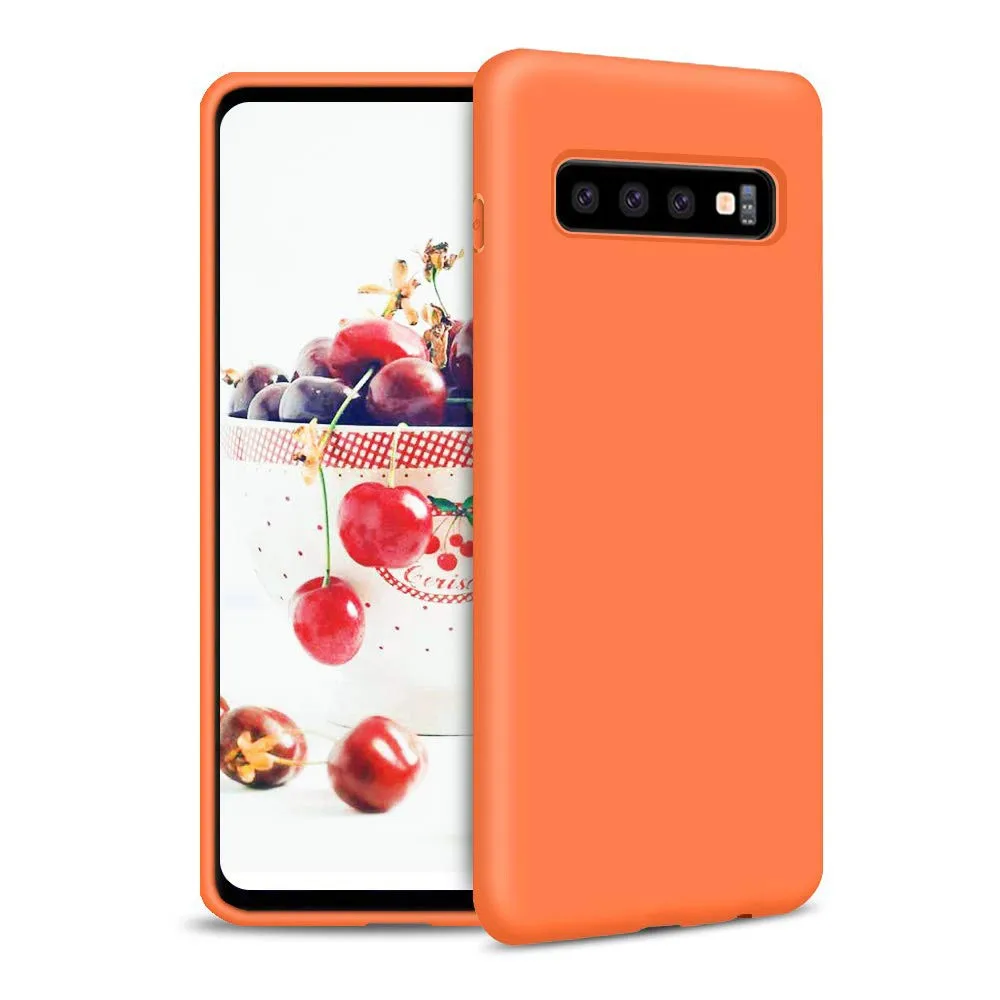 Stand case rubber gum Cake for Samsung Galaxy A7 2018 Orange | Мобильные телефоны и аксессуары