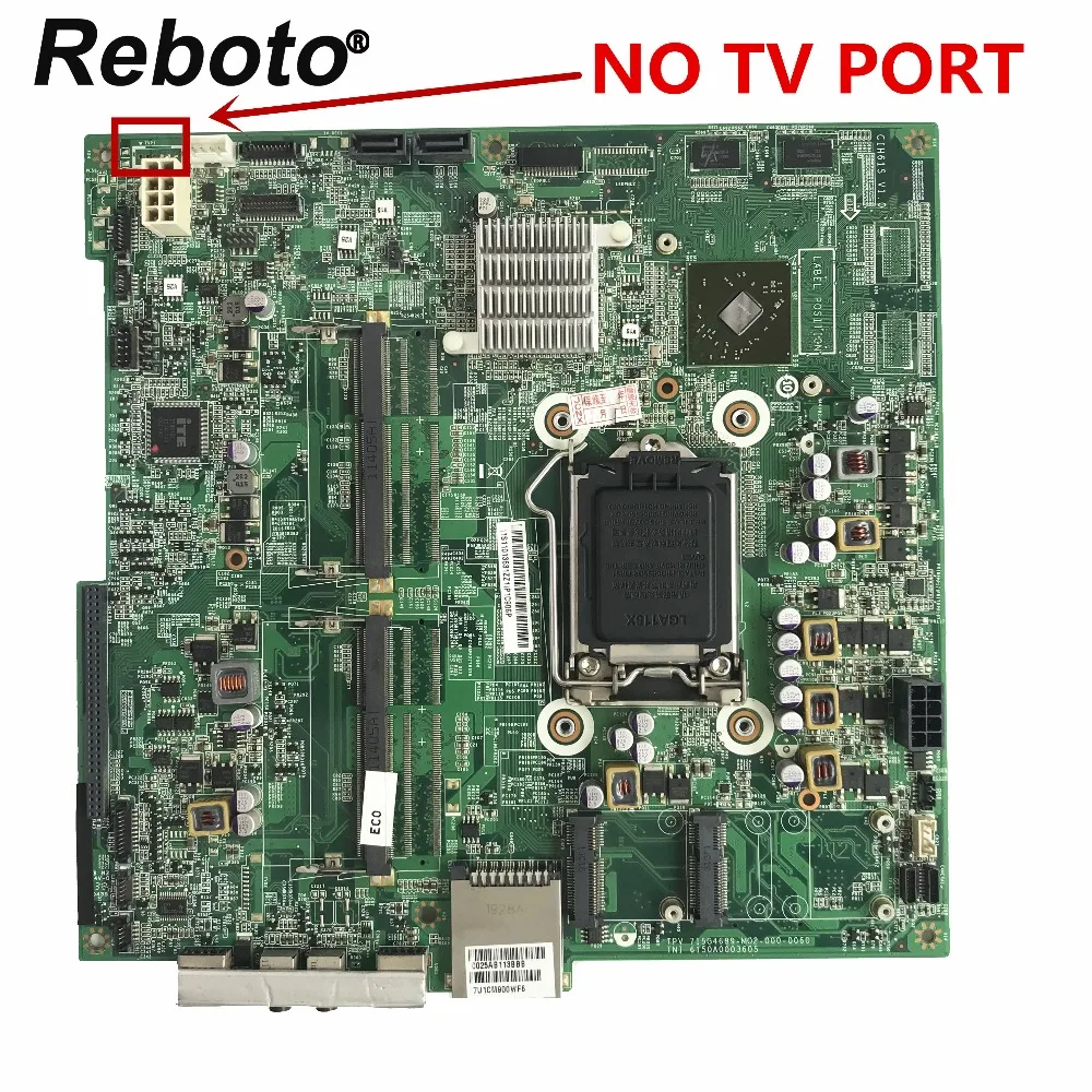 

Reboto For lenovo B320 B320i CIH61S Motherboard NO TV port 11S11013631 11013631 DDR3 H61 MB 100% Tested Fast Ship