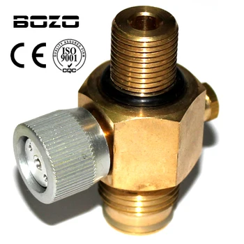 

Cylinder air Tank 1/4 Turn CO2 Tank On/Off Valve Copper made paintball airsoft 5/8"-18UNF or M18*1.5 with protector