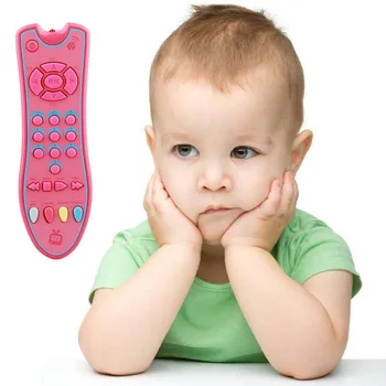 

2019 New Electric Music TV Remote Control Toy Early Educational Toys 3 languages Numbers Remote Learning Machine Baby Toys Gifts
