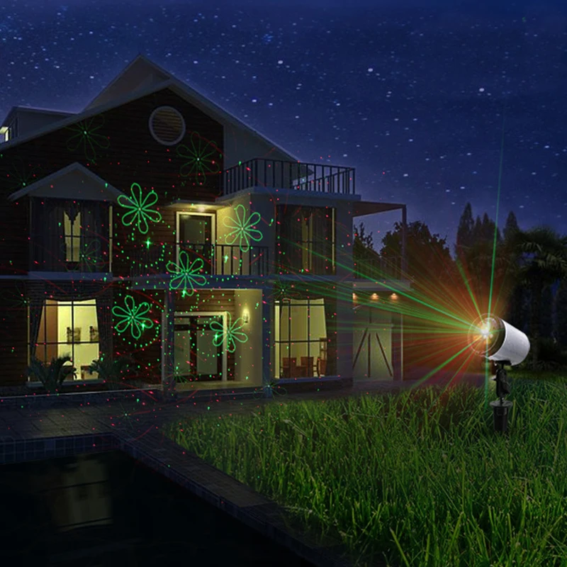 

LED Laser Projector Light Waterproof Outdoor Laser Lighting Landscape Shower proyector led lumiere Wireless Remote Holiday Light