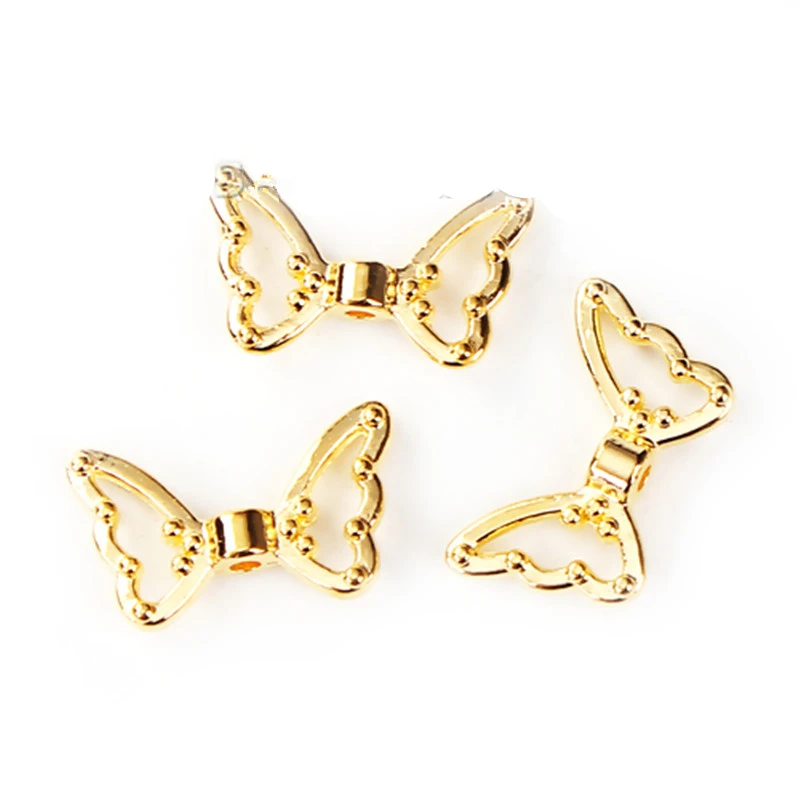 

DoreenBeads Zinc Based Alloy Spacer Beads Wing Gold Color Charms DIY Findings 18mm x 11mm( 3/8"), Hole: Approx 1.4mm, 20 PCs