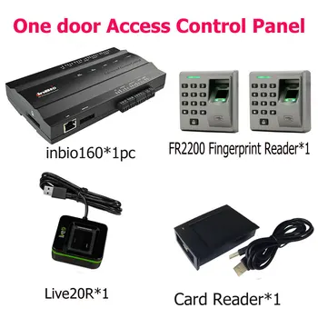 

ZK inbio160 door access control panel fingerprint and RFID access control system+FR2200 fingerprint reader