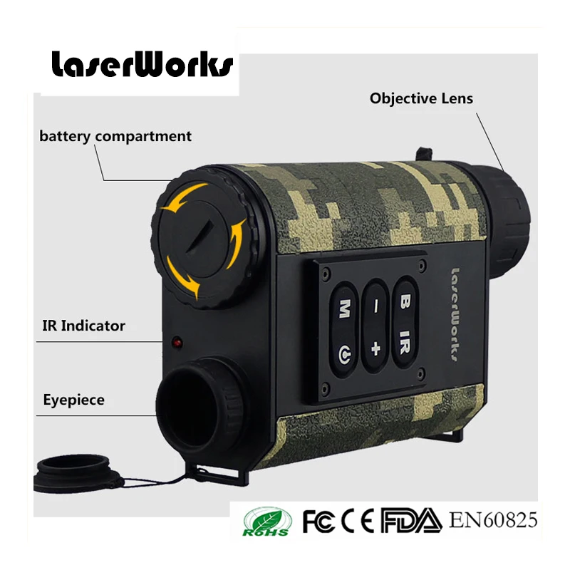 LaserWorks Infrared Night Vision LRNV009 6X32 with 500m Laser