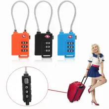 New Arrival TSA Resettable 3 Digit Combination Travel Luggage Suit Code Lock Padlock Drop ship