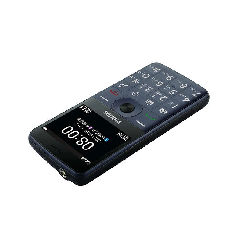 Оригинал Philips E209J клавиатура телефон MTK 2 0 дюймов 1600 мАч батарея FM радио Поддержка