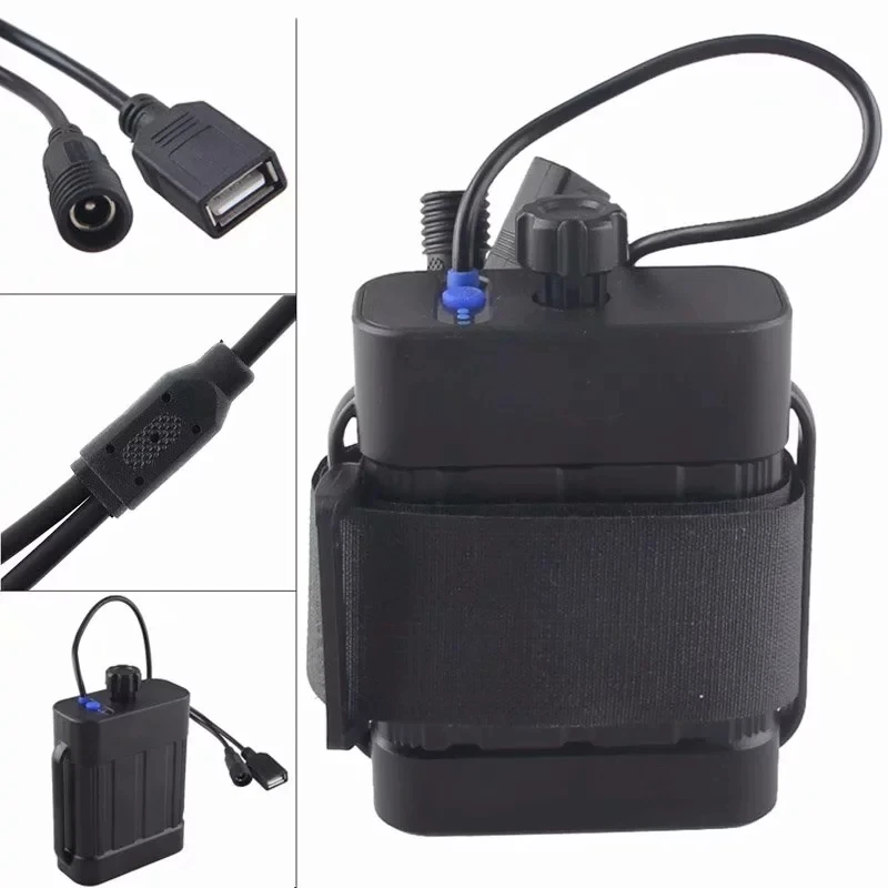 Discount DC USB 2 x 26650/18650 Holder compartment Waterproof Battery Pack Power Case Cover Box For Bike Headlight Bicycle Light Phone 20