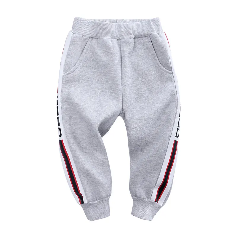 

Winter Thicken Sports Kids Pants Keep Warm Children Boys Pants Casual Stripe Boys Trousers Cotton Thick Velvet Long Trousers