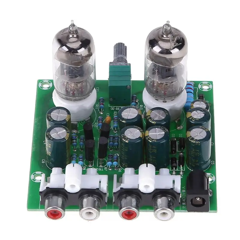 

Alloyseed 6J1 Hifi Stereo Electronic Tube Preamplifier Board Finished Preamp Amplifer Replacement Module Parts Component