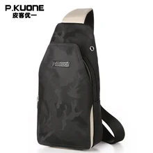Новая модная мультяшная многофункциональная нейлоновая Мужская нагрудная сумка, модная дорожная сумка через плечо P750583 камуфляжная черная