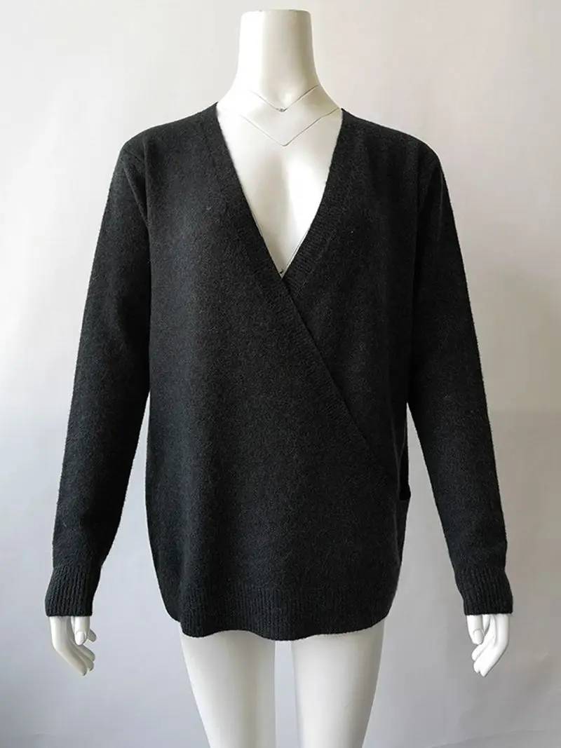 Oversized Knitted Pullovers Streetwear Long Sleeve Turtleneck Thickened Sweater Jumper SW166
