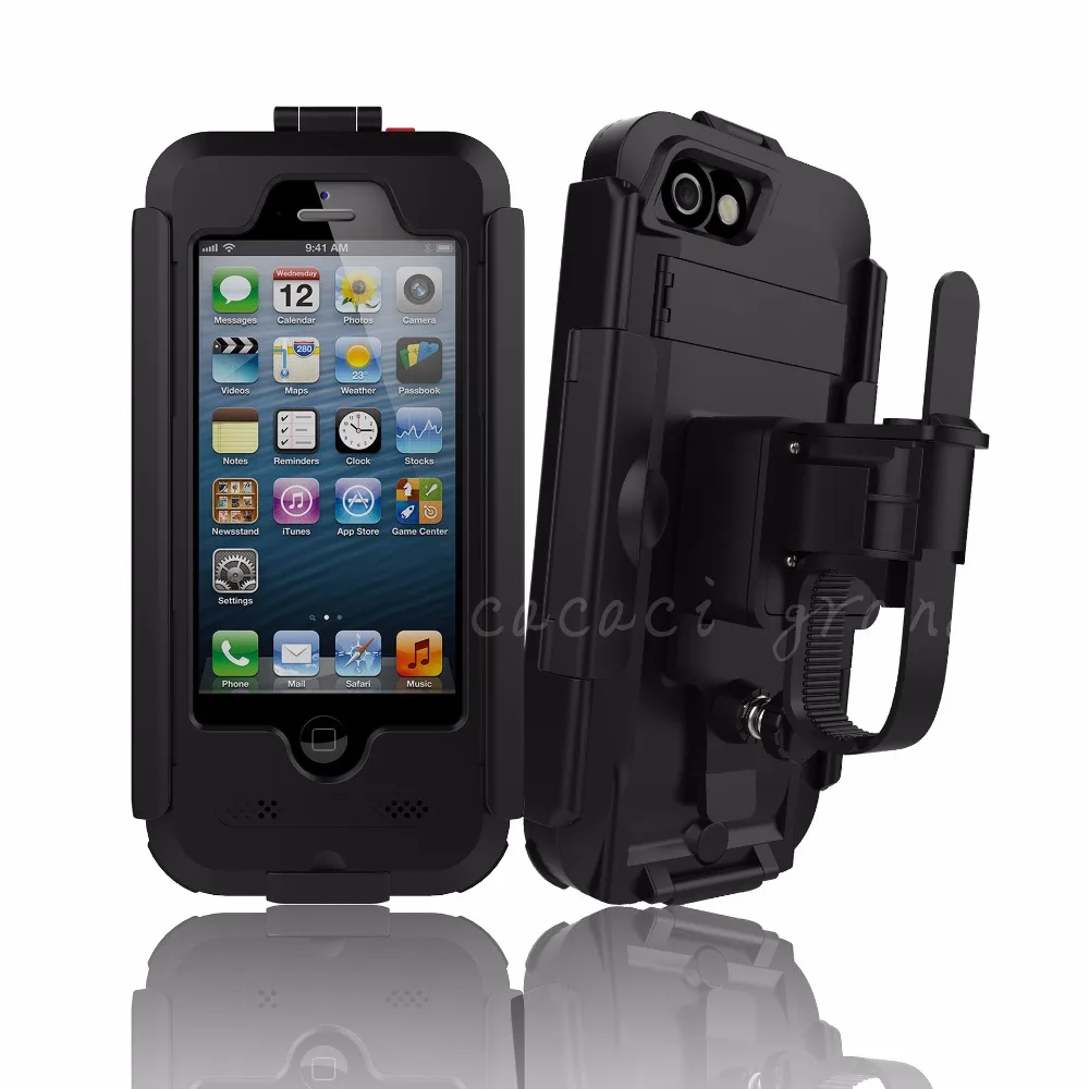 imágenes para Bike Manillar de La Bicicleta Titular de Soporte Armadura montaje estuche para iphone 7 7 más 6 6 s más 6 más 5 5S sí Teléfono Impermeable Al Aire Libre caso imágenes para Bike Manillar de La Bicicleta Titular de Soporte Armadura montaje estuche para iphone 7 7 más 6 6 s más 6 más 5 5S sí Teléfono Impermeable Al Aire Libre caso
