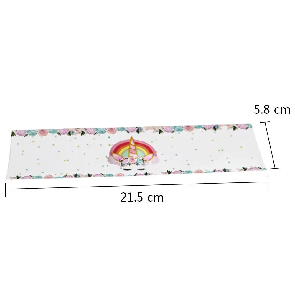 12pcs Adhesive Unicorn Birthday Sticker Gifts Boxes Seal Label Stickers Water Bottle Candy Box Labels Unicorn Party Supplies