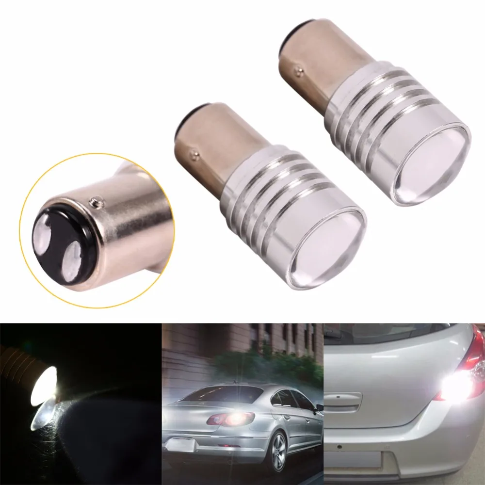 

TOPS Newest 2x White 1157 Bay15D P21/5W Car Tail Rear Stop Brake LED Light Bulbs LED Brake Lamp LED Brake Light LED Tail Lamp