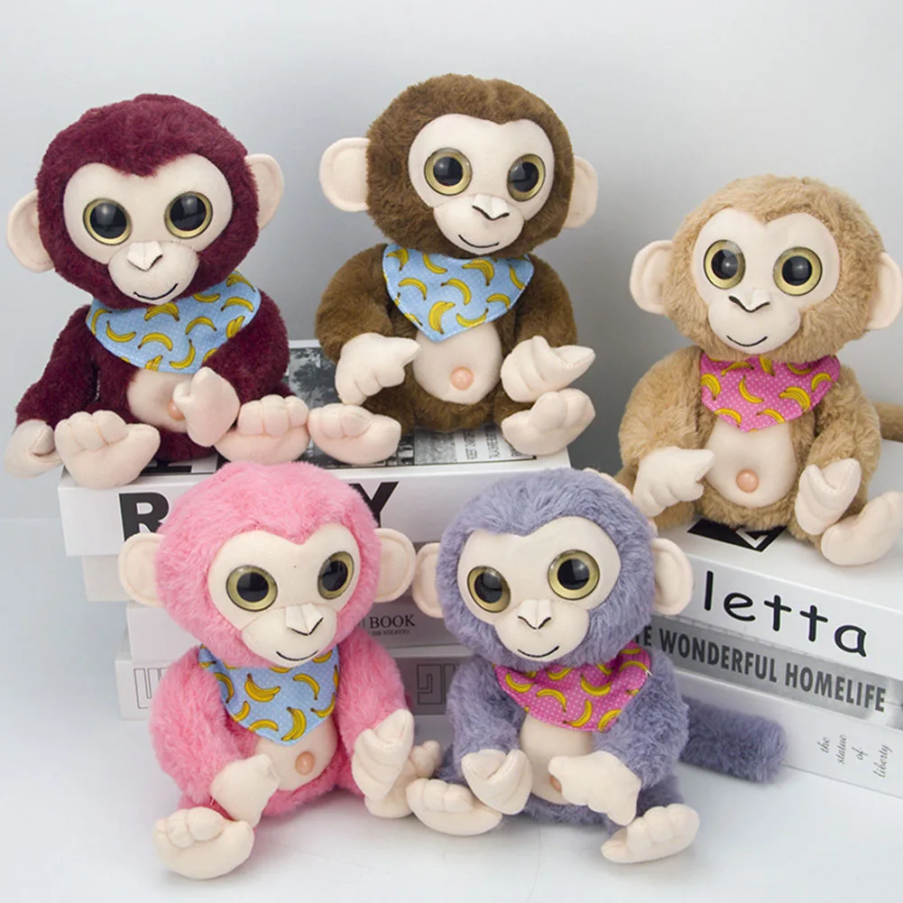 

MrY Plush Toy Electricity Record Learning Swing Monkey Doll Simulation Monkey Walkie Talkies Children Gift Swing Doll New