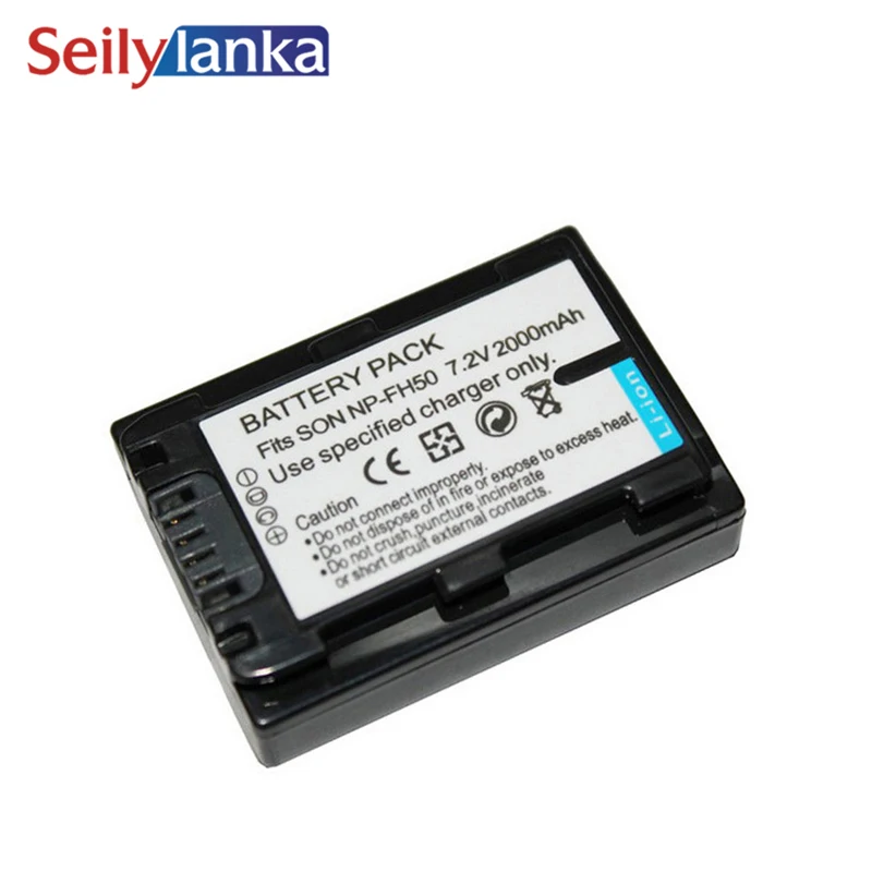 2000mAh for sony NP-FH50 NPFH50 Digital camera battery Camcorder DCRSR300E SR200E SR82E SR62E SR42E SR48E SR8E SR220E SR85E | Электроника