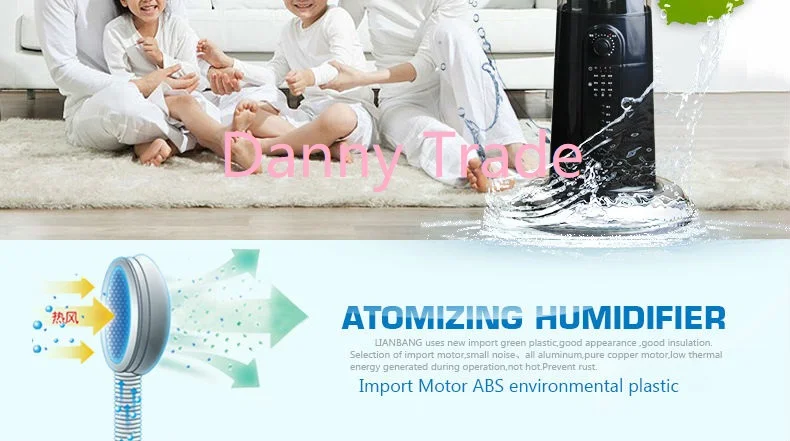AC220-240V 75 Вт Мощный распылительный вентилятор с пультом дистанционного управления 2.3л резервуар для воды охладитель воздуха вентилятор охлаждения воздуха увлажнитель воздуха