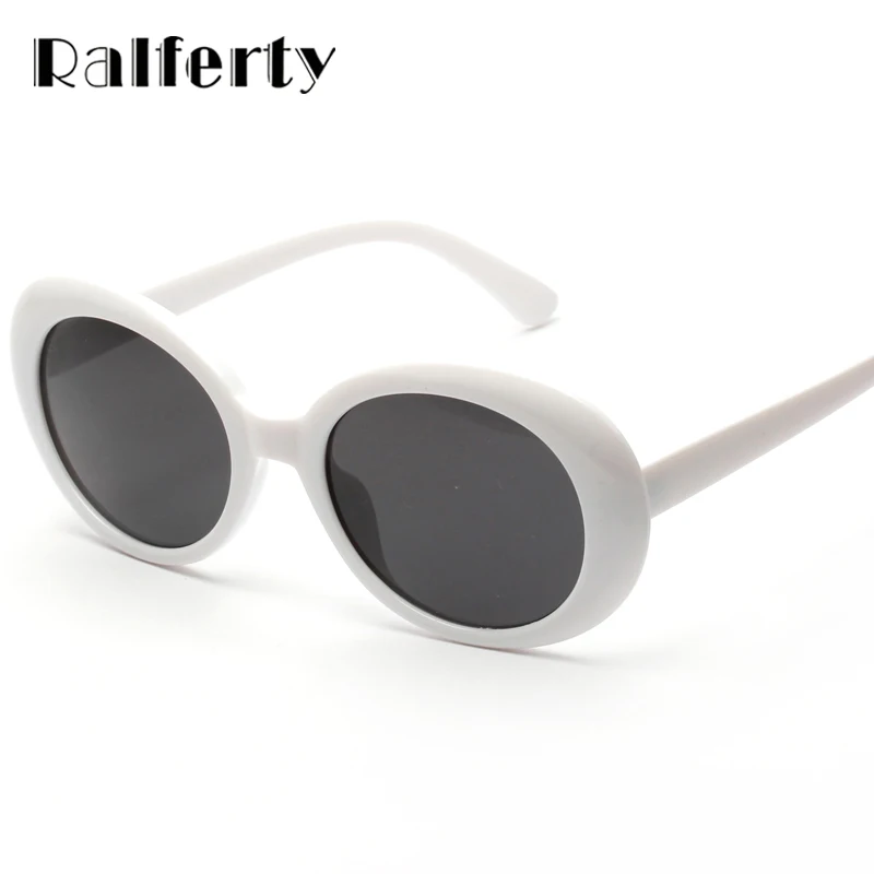 

Ralferty Vintage Oval Sunglasses Women Men Classic Eyewear Accessories UV400 Sun Glasses For Women Shades White Oculos X1304