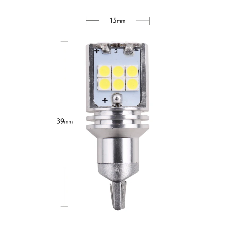 2 шт. Новый T15 W16W 921 912 Запасной свет 3030 светодиодный 15 SMD Автомобильная резервная