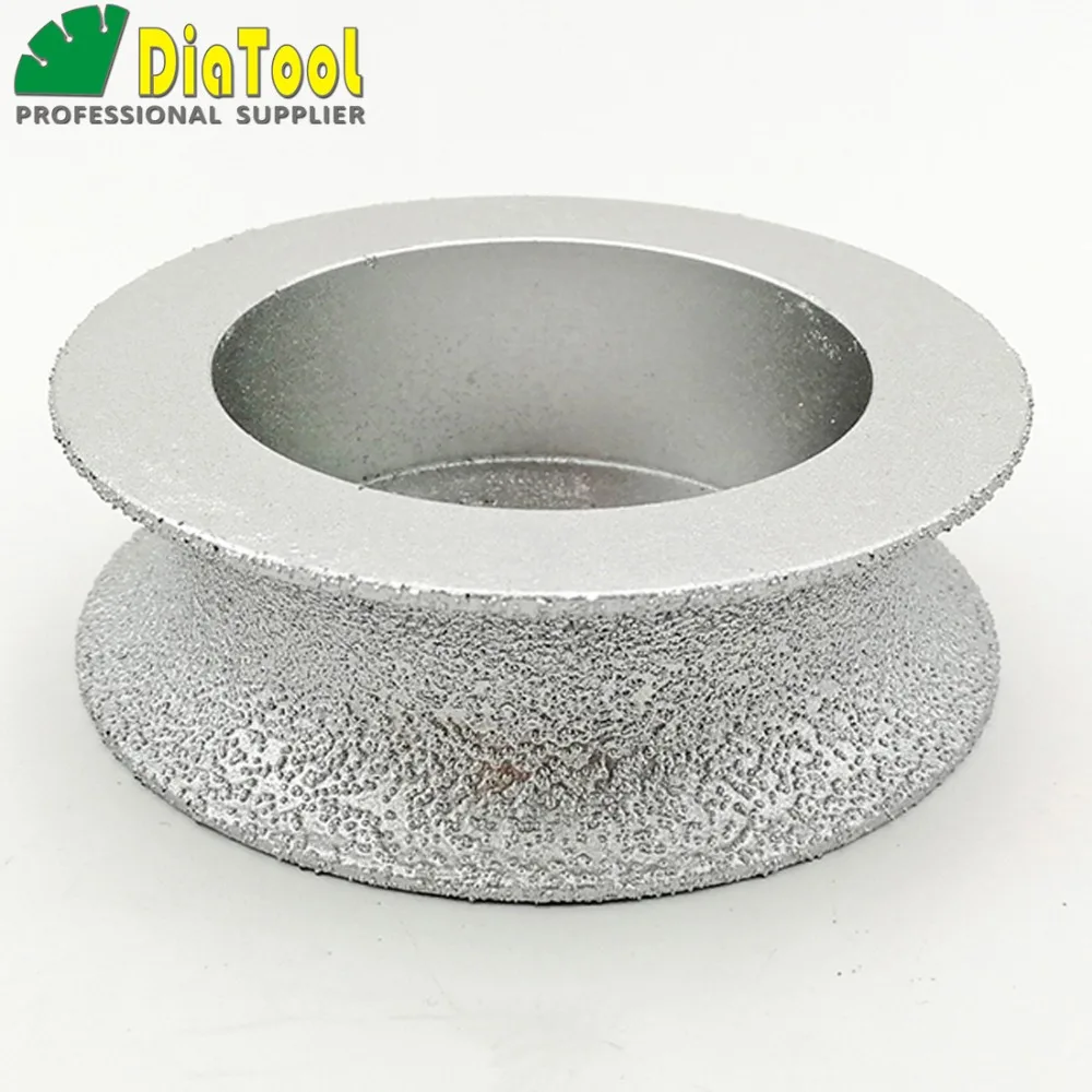 DIATOOL 75 мм x 20 мм вакуумной пайки алмазного шлифовального для полукруглый, профиль колеса, край шлифовальные диски