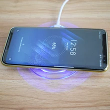 eAmpang 5W Wireless Charger Pad for Samsung Galaxy S6 S7 Edge S8 S9 Plus Note 8 5 Yotaphone2 iPhone X 8 Plus Wireless Charger