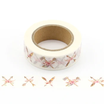 

1X Cute arrow Flowers Japanese Masking Washi Tape Decorative Adhesive Tape Decora Diy Scrapbooking Sticker Label Statione