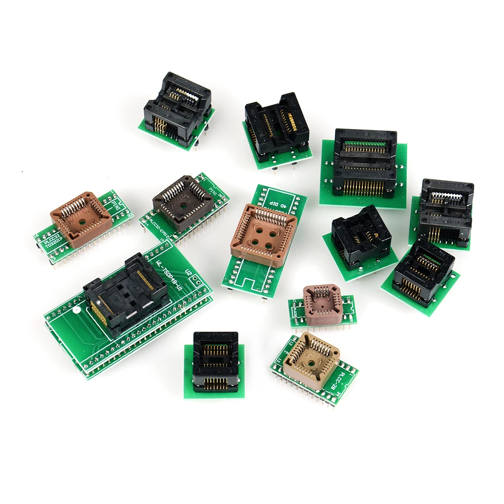 13 шт. адаптер для Superpro Xeltek 610P USB ECU Программатор сгорающий блок адаптер| |
