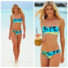 Women Swimwear Tree printed Bikini Sexy Padding Swimwear Ladies Swim suit Bathing suit Brazilian Bikinis Set maillot de bain