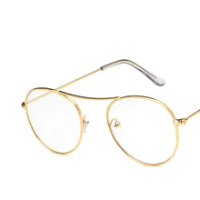 Viodream для женщин сплав ретро круглые очки рамки плоское зеркало оптический рецепт очки Oculos де Грау