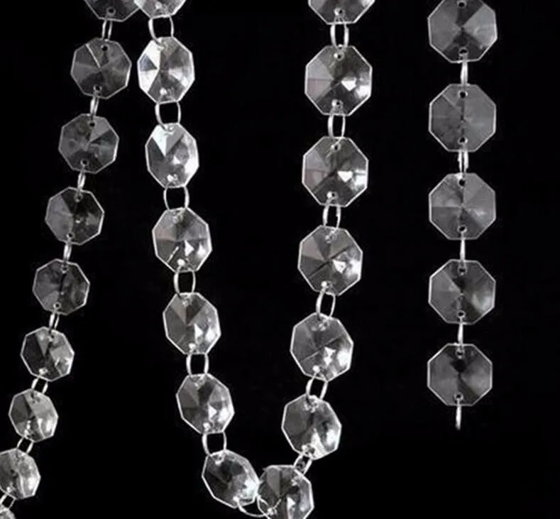 Whole Acrylic Crystal Bead Chandelie Garland Hanging Wedding Curtain Fast 