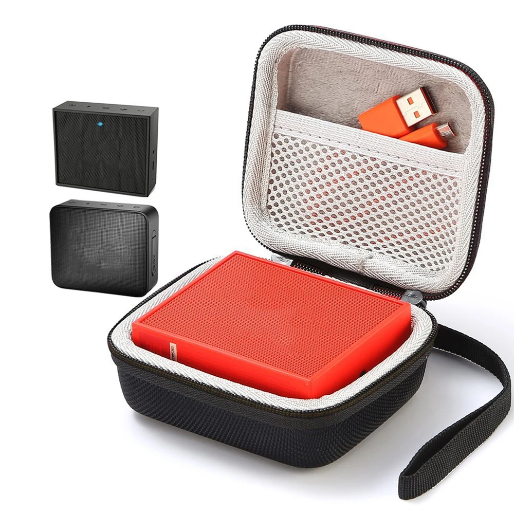 Square Speaker Case Travel Cover For GO GO 2 Bluetooth Speakers Sound Box Storage Carry Bag Pouch Mesh Pocket Strap Handbag