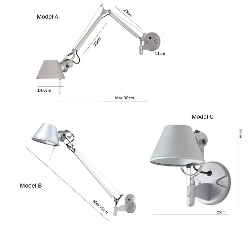 Современный настенный светильник E26 E27 с регулируемыми ручками 220 В в|wall light|lighting