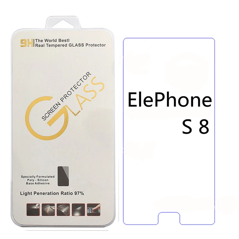 Для elephone S8 высококачественное закаленное стекло 9H 2 5 Защитная пленка для