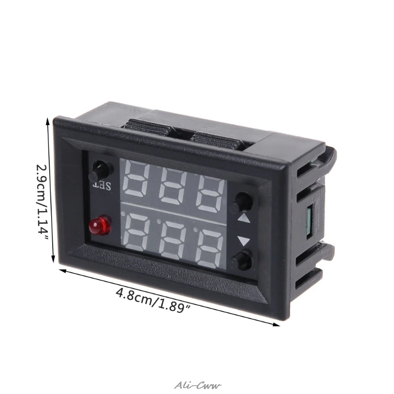 Цифровой термостат W2810 DC12V 20A контроллер температуры Красный дисплей с датчиком