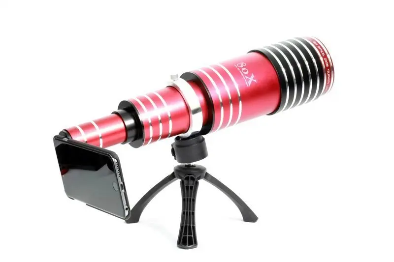 High-end 3in1 80X Metal Zoom Telephoto Lens For iPhone 4 4s 5 5s 6 6s 7 Plus Samsung Telescope Mobile Phone Camera Lenses kit