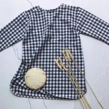 Г., Новое Стильное платье в клетку для девочек модные платья больших размеров на осень и весну для девочек от 1 до 7 лет, PV516