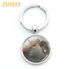 TAFREE Hedgehog keychain men women pendant for key Handmade Fashion key chain metal jewelry key holder H242 ► Photo 3/5