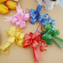 선물 포장 당겨 활 리본 10 개/몫 선물 생일 파티 용품 홈 인테리어 diy 당겨 꽃 리본(China)