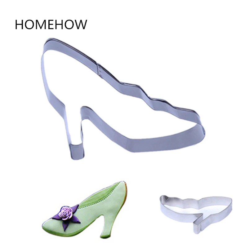 1PC/Lot Lady's Clothing Series High Heel Shoe Cookie Cutter 7*6.3cm Inox Metal Paste Decorative Mold DIY Kitchen Baking Tools | Дом и сад