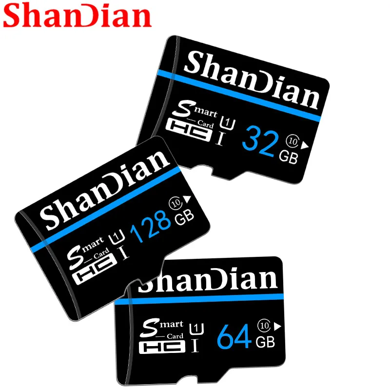 SHANDIAN Micro карта памяти 16 ГБ 32 ГБ класс 10 Microsd SD карта 64 ГБ 8 ГБ TF карта