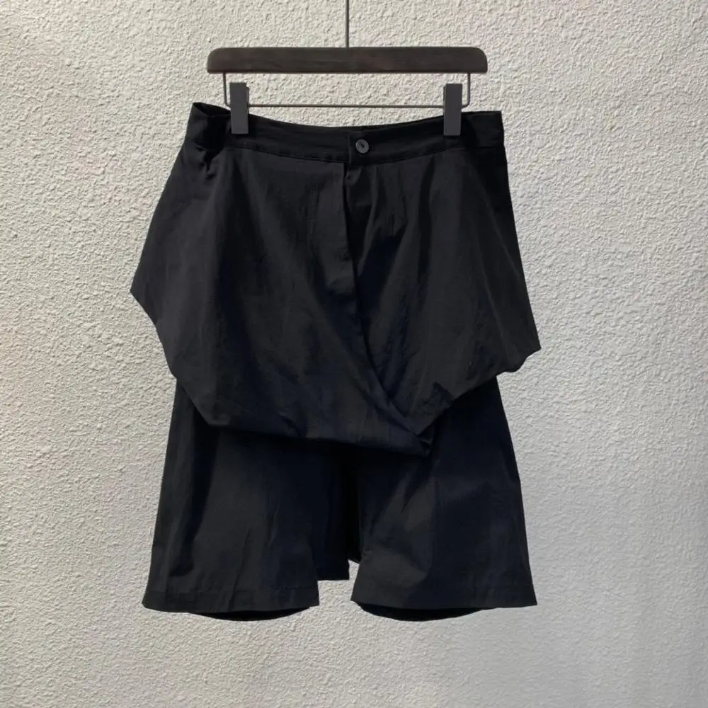 Owen Seak, мужские повседневные короткие шаровары, водонепроницаемые, в готическом стиле, Мужская одежда, спортивные штаны, летние, женские, свободные, черные, короткие, размер XL