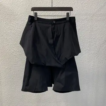 

Owen Seak Men Casual Short Harem Waterproof Gothic Style Men's Clothing Sweatpants Summer Women Loose Black Short Size XL